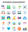 © Icon - Set of Business Management Icons Flat icons collection.