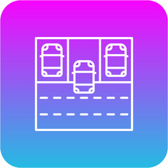 Canvas Print - Parking lot Icon