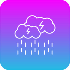 Canvas Print - Rain Icon