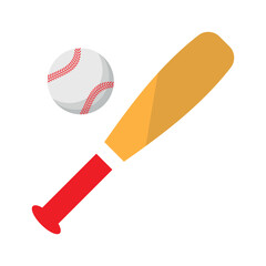 Sticker - Baseball Flat Illustration