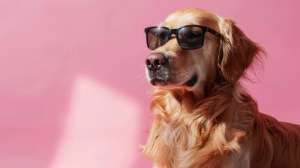 Poster - Dog with stylish sunglasses