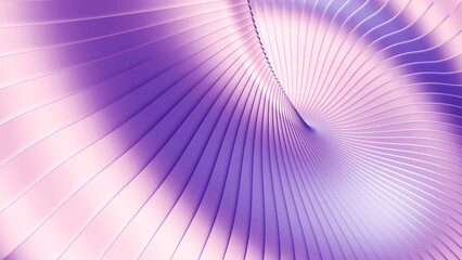 Aufkleber - Abstract background, 3d purple metal wavy stripes pattern, interesting striped 3D wallpaper.