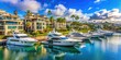 © Sarunyu - Luxurious yachts and upscale housing complex with breathtaking ocean views , Yachts, luxury, house, complex, sea view, upscale