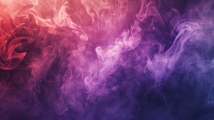 Wall Mural - Colorful smoke isolated on black background