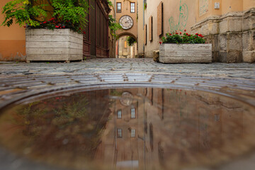 Wall Mural - Armenian courtyard in Lviv