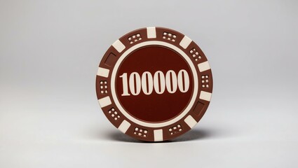 Wall Mural - create an image of a single brown dollar poker c background