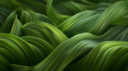 Abstract natural floral Green tropical plant close-up background