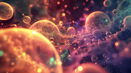 Fototapete - Abstract Cosmic Spheres.