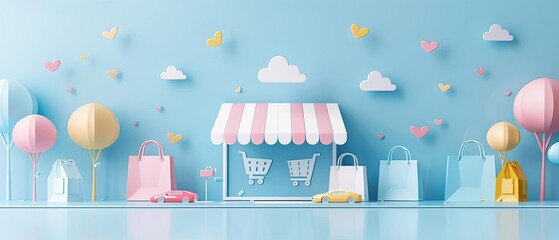 Wall Mural - Engaging e-commerce email campaigns with data-driven insights and sleek design elements, high resolution and appealing