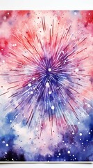 Sticker - Fireworks Material Structure Background - Generative AI