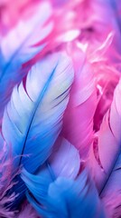 Sticker - Feathers Material Structure Background - Generative AI