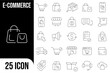 © @ artcofam - E-commerce Line Editable Icons set. Vector illustration in modern thin line style of online marketing related icons