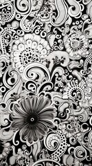 Poster - Paisley Material Structure Background - Generative AI