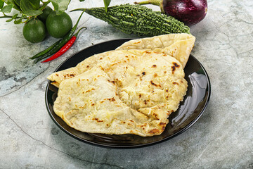 Wall Mural - Indian tandori bread - naan with cheese