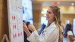 © Plaifah - A nurse presenting a research poster on innovative nursing practices at a conference for Nurses Day