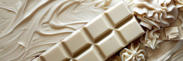 Wall Mural - national white chocolate day with space area for text 