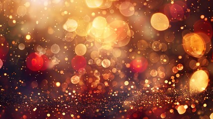 Soft Focus Lights: Elegant Holiday Background with Bokeh Effect
