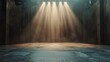 © ArtBox - Empty modern dance stage with spotlight illuminated