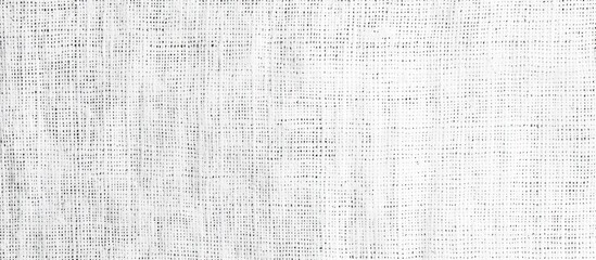 Sticker - White rough canvas texture background for design projects with ample space and high resolution.