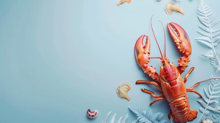 national lobster day concept with copy space