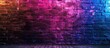 © Lasvu - Background of a neon-lit brick wall