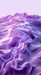 Wall Mural - This image showcases an abstract representation with swirling, silky layers in shades of purple and pink, evoking a sense of softness and fluidity.