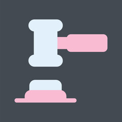 Wall Mural - Gavel Vector Icon