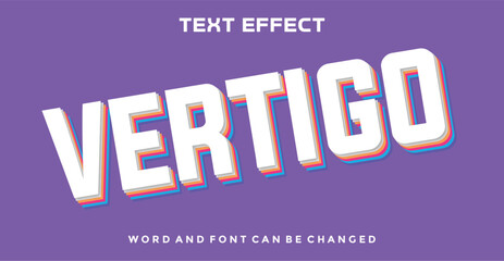 Vertigo editable text effect