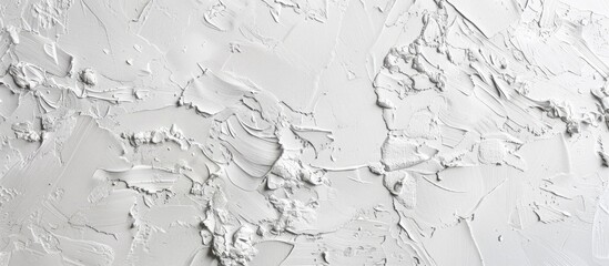 Poster - Texture of new white cement or concrete wall for background with smooth, pristine appearance.