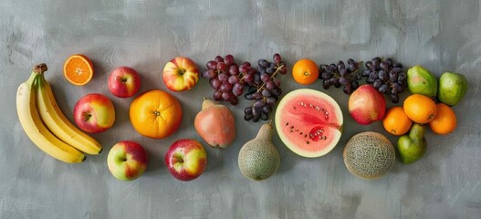 Wall Mural -  Vibrant Fruit and Vegetable Display