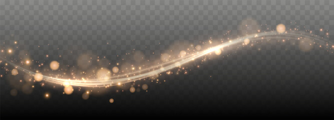 Aufkleber - Glowing Christmas Star with Stardust Trail. Vector illustration