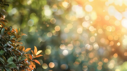 Canvas Print - an image depicting a blurred background and a bokeh effect. with copy space image. generative ai
