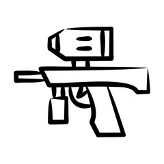 Wall Mural - Paintball Gun Icon