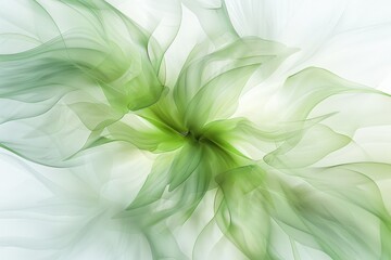 Wall Mural - Abstract Green Flower Blur Background