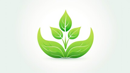 Wall Mural - green leaves 