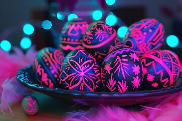 Sticker - neon Easter Eggs