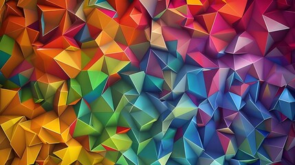 Abstract Polygonal Background. Abstract Background Colorful Geometric Background. Generated AI