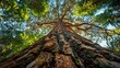 © peerawat - The presence of ancient, towering trees in a forest inspires awe and respect for the resilience and longevity of these majestic giants.