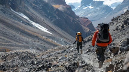 Poster - The rugged terrain presented challenges at every turn, testing the team's endurance, resourcefulness, and ability to adapt to the harsh environment.