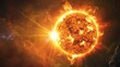 © peerawat - The sun is at the center of the solar system, providing light, heat, and energy to all its orbiting objects.