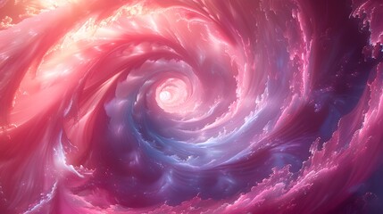 Wall Mural - Abstract Pink and Purple Swirling Vortex.