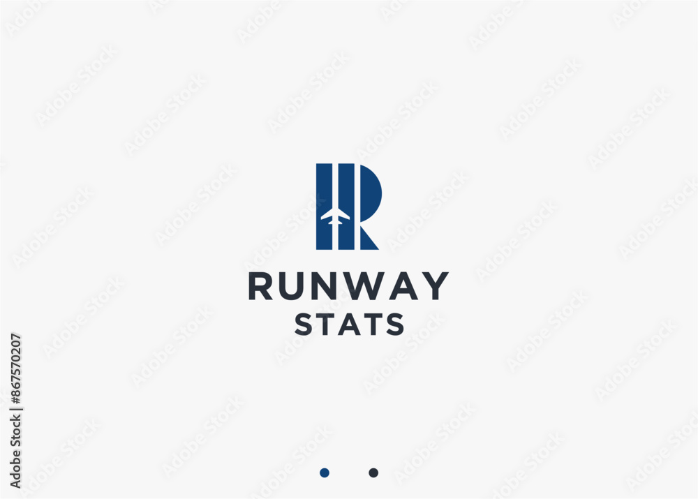 Letter R Plane letter r with plane logo design vector silhouette illustration Stock ...