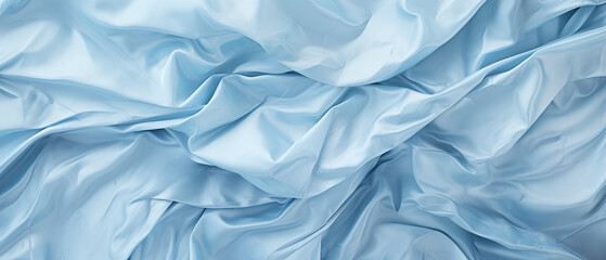 Wall Mural - Soft Blue Silk Fabric Texture Background