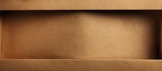 Canvas Print - Recycled brown paper texture background with an old Kraft paper box craft pattern seen from above.