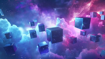 Floating Cubes in a Cosmic Cloud Landscape