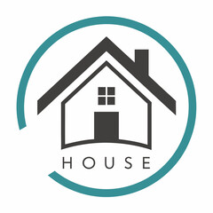       House logo vector art illustration.
