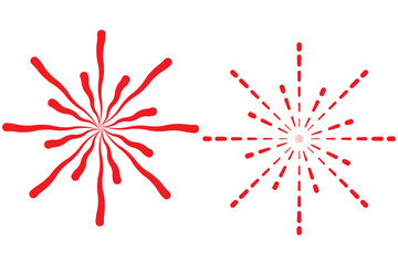 Wall Mural - vector two gradient sunbursts illustration