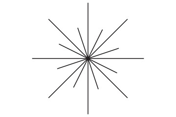 Wall Mural - Sun-ray black white vector for design element.