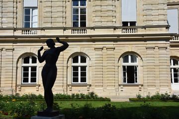 famous france, garden of luxembourg,  view of the Luxembourg'a garden, beauty of Paris, The senate in France, the beauty of Paris