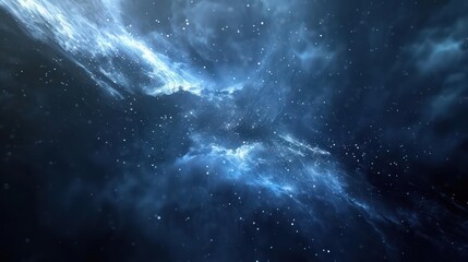 Wall Mural - a hidden dark matter cloud, glowing faintly in the depths of space., image of galaxy universe space 